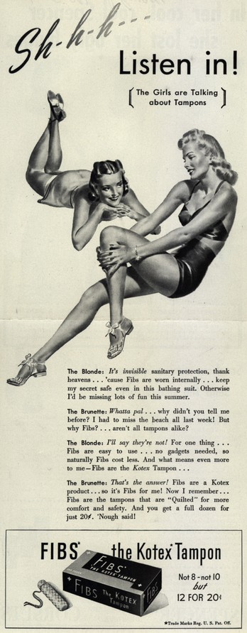 vintage tampon ad